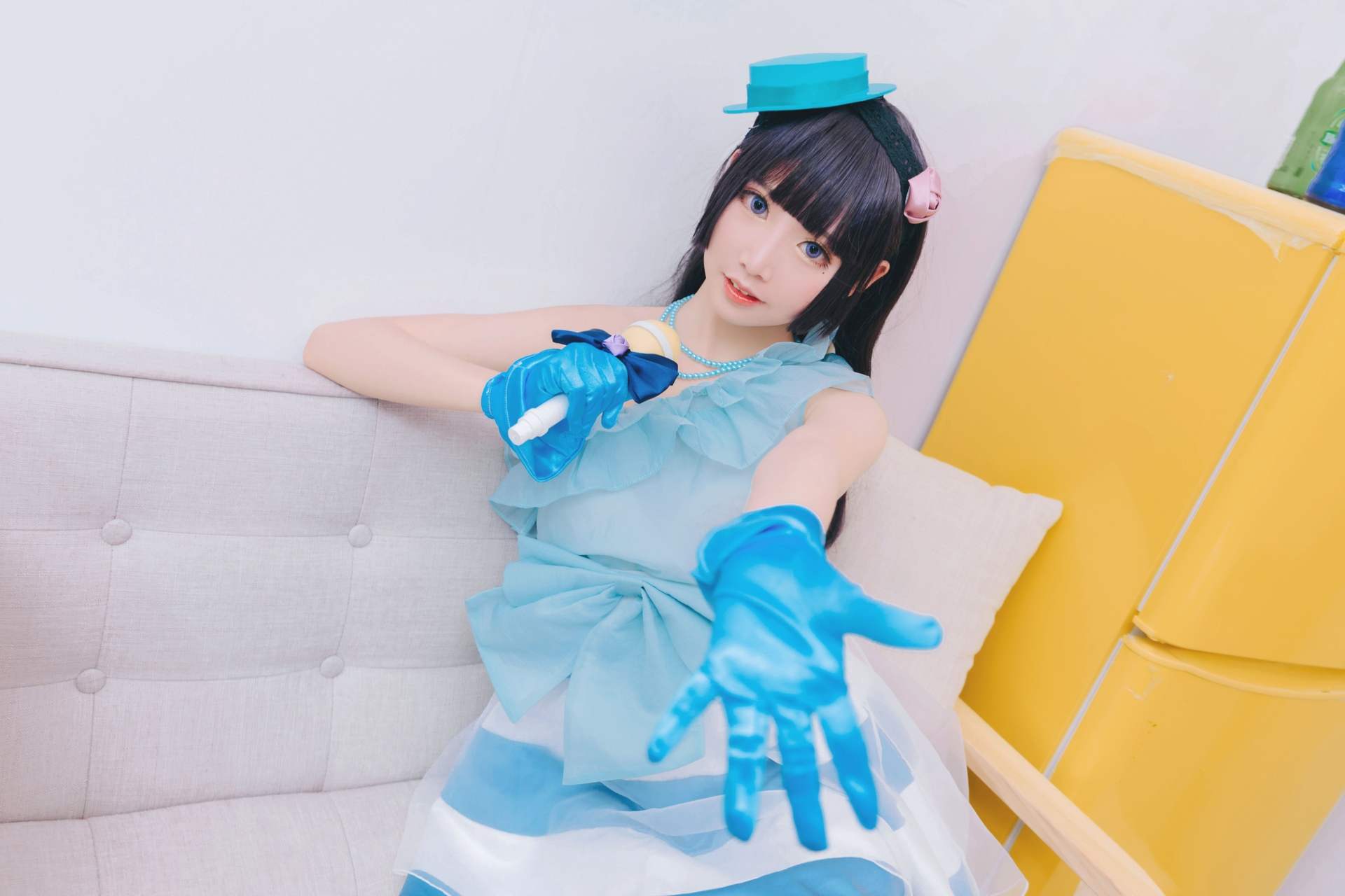 NO.040面饼仙儿黑猫打歌服美丽写真【12P】-可宝主
